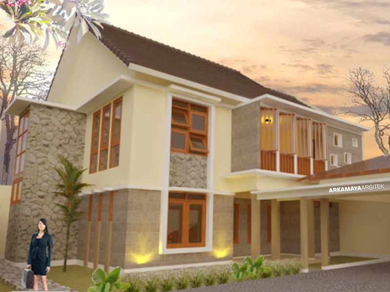 JASA ARSITEK BANJARMASIN - Proyek Desain Rumah Tinggal Bertingkat 210m2 - Bpk. Alfiansyah BANJARMASIN - Jasa Desain Bangun Rumah - Arkamaya Arsitek Kontraktor Jogja