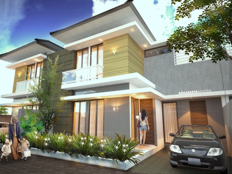 JASA ARSITEK YOGYAKARTA - Proyek Desain Perumahan Rumah Bertingkat 110m2 - Bpk. Anang Sugiyono SLEMAN - Jasa Desain Bangun Rumah - Arkamaya Arsitek Kontraktor Jogja (2)