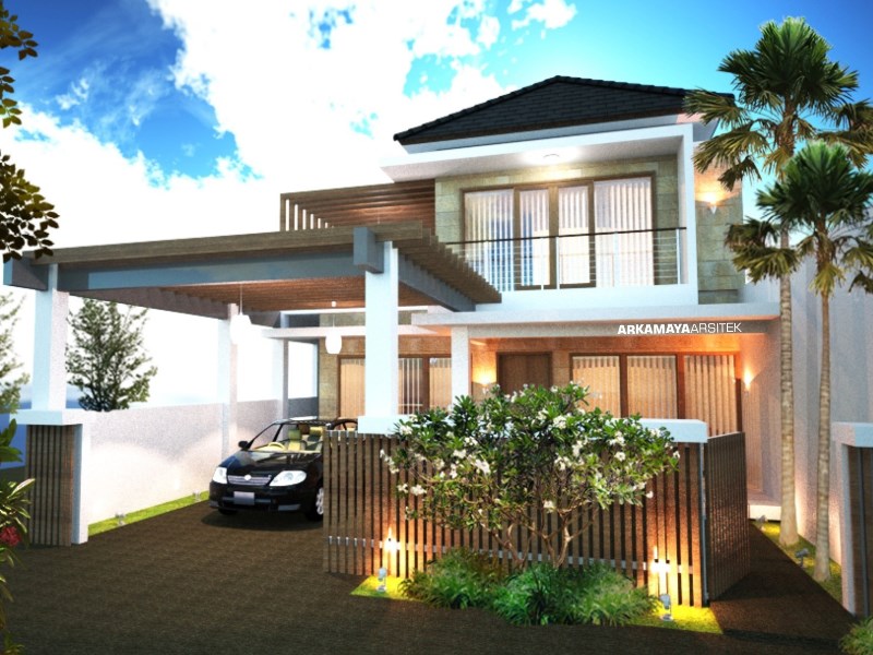 JASA ARSITEK BONTANG - Proyek Desain Rumah Tinggal Bertingkat 388m2 - Bpk. Nur Sahid BONTANG - Jasa Desain Bangun Rumah - Arkamaya Arsitek Kontraktor Jogja