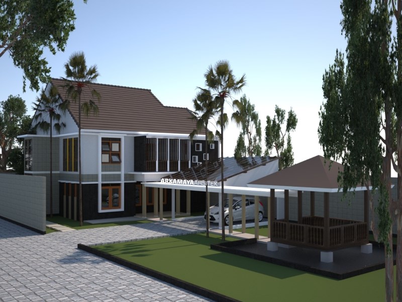 JASA ARSITEK JOGJA - Proyek Desain Rumah Tinggal Bertingkat 210m2 - Bpk. Arief Munandar SLEMAN - Jasa Desain Bangun Rumah - Arkamaya Arsitek Kontraktor Jogja