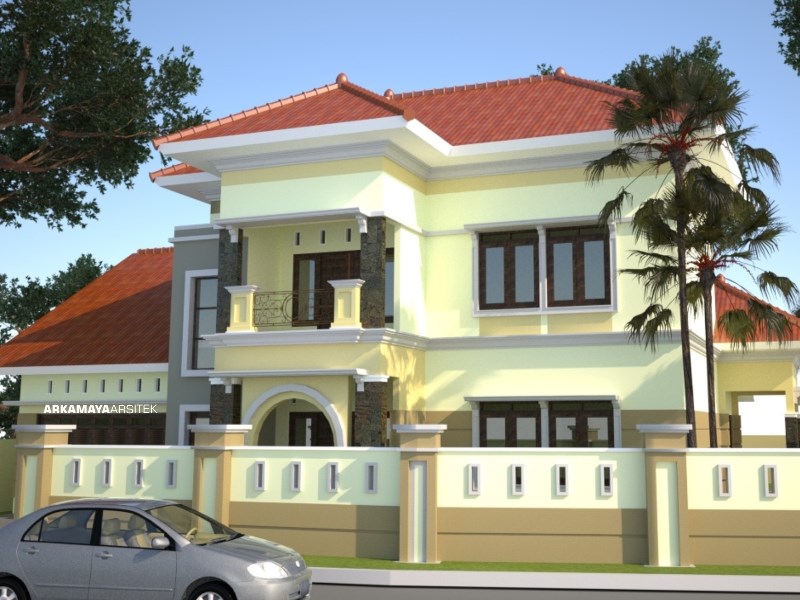 JASA ARSITEK JOGJA - Proyek Desain Rumah Tinggal Bertingkat 356m2 - Bpk. Rahmat Purwanto SLEMAN - Jasa Desain Bangun Rumah - Arkamaya Arsitek Kontraktor Jogja