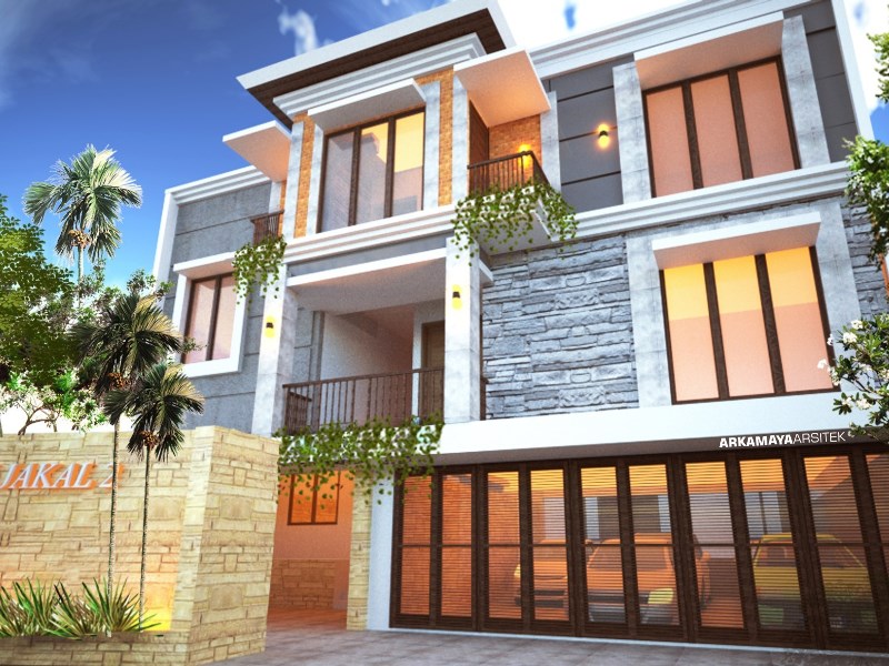 JASA ARSITEK JOGJA - Proyek Desain Rumah Tinggal Bertingkat dan Kost 465m2 - Bpk. Busman Tediosran Qatar SLEMAN - Jasa Desain Bangun Rumah - Arkamaya Arsitek Kontraktor Jogja