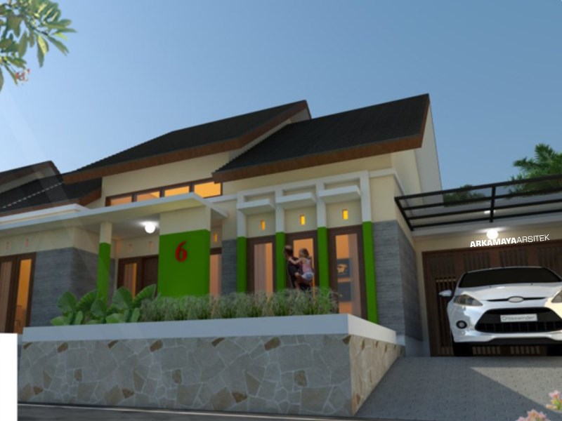 JASA ARSITEK LAMPUNG - Proyek Desain Rumah Tinggal 1 Lantai 110m2 - Bpk. Septian LAMPUNG - Jasa Desain Bangun Rumah - Arkamaya Arsitek Kontraktor Jogja