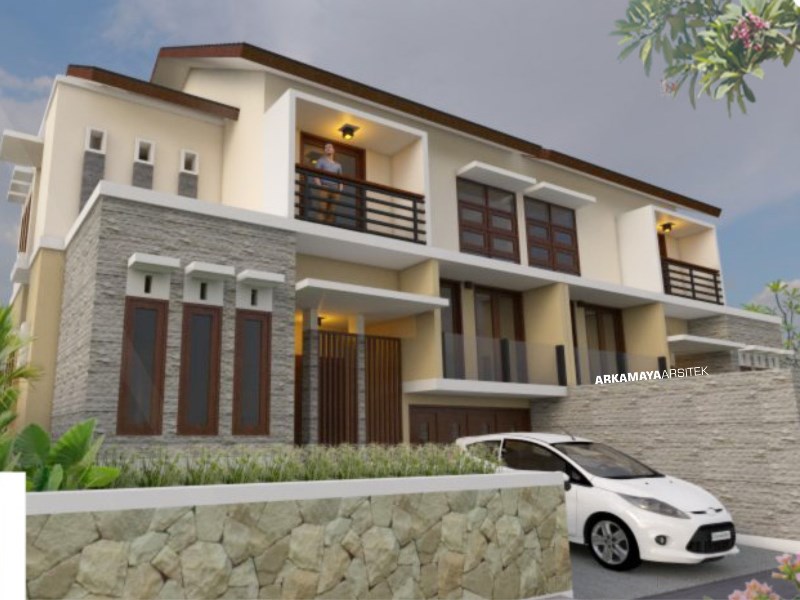 JASA ARSITEK RIAU - Proyek Desain Rumah Tinggal Bertingkat 164m2 - Bpk. Harun RIAU - Jasa Desain Bangun Rumah - Arkamaya Arsitek Kontraktor Jogja
