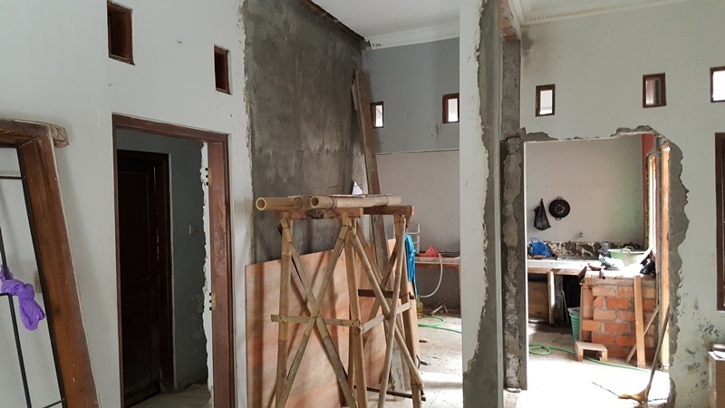 JASA RENOVASI RUMAH JOGJA - Jasa Desain Bangun Rumah - Arkamaya Arsitek Kontraktor Jogja - Renovasi Rumah Bertingkat 125m2 - Bpk. Tito SLEMAN 7
